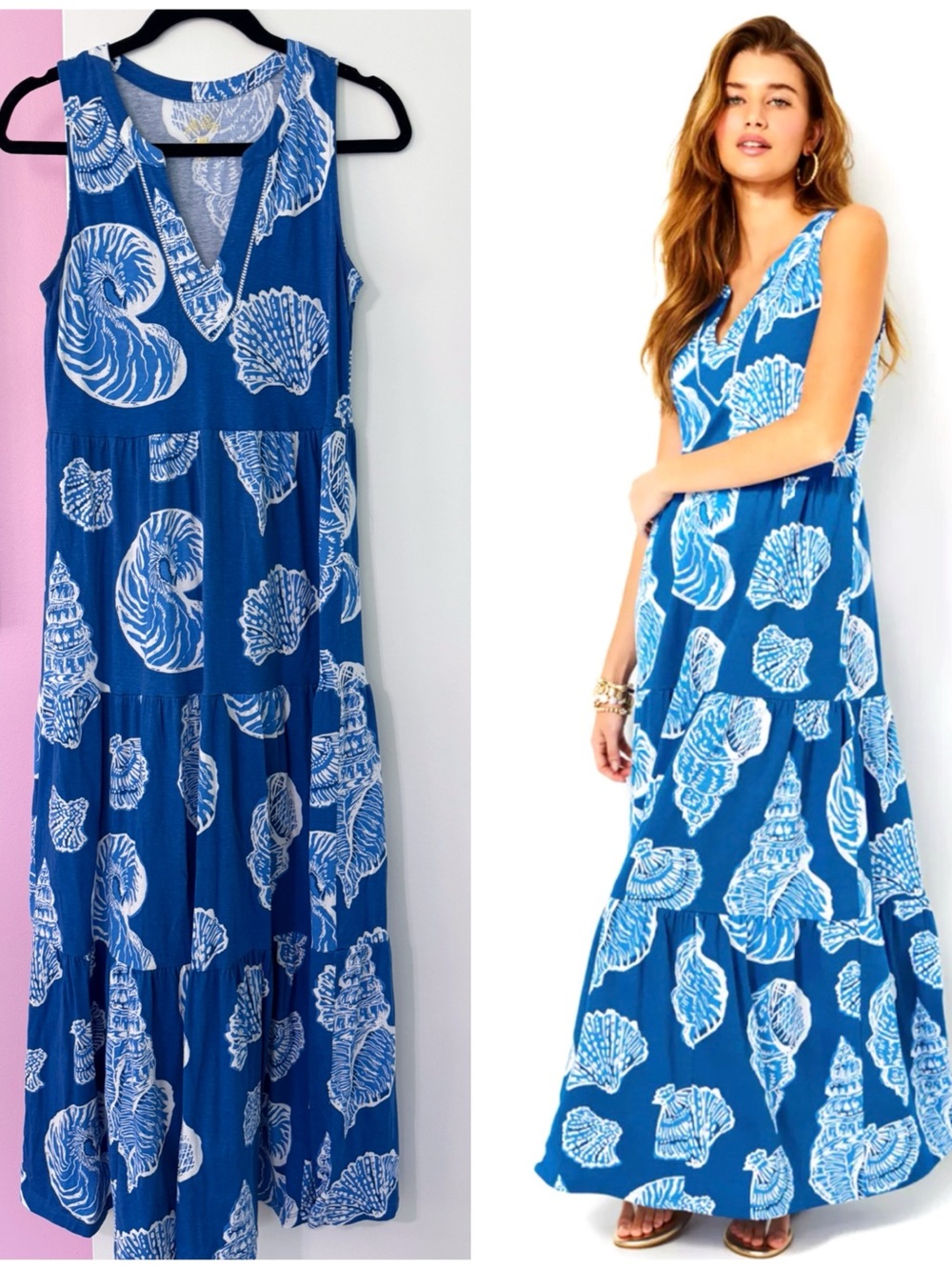 Lilly Pulitzer XS Sydnee Maxi - Shell of a good time